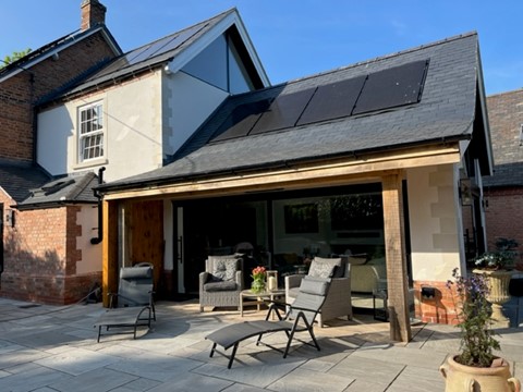 Extension and porch